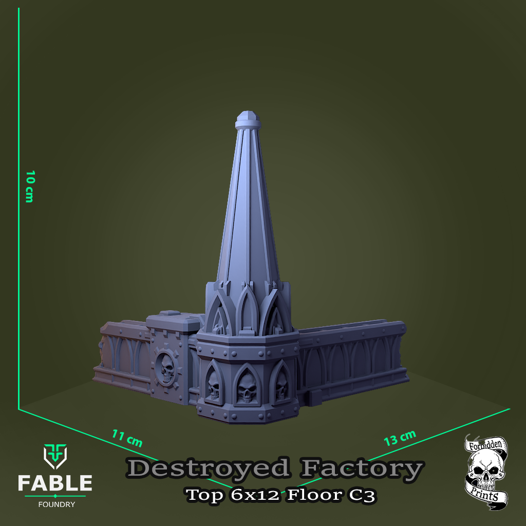 Destroyed Factory Top 6x12 Floor C3