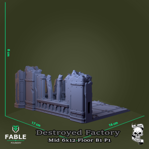 Destroyed Factory Mid 6x12 Floor B1 P1