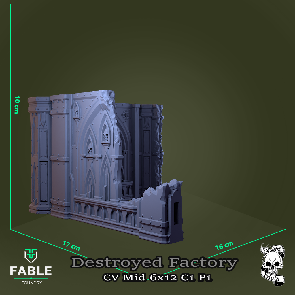 Destroyed Factory CV Mid 6x12 C1 P1