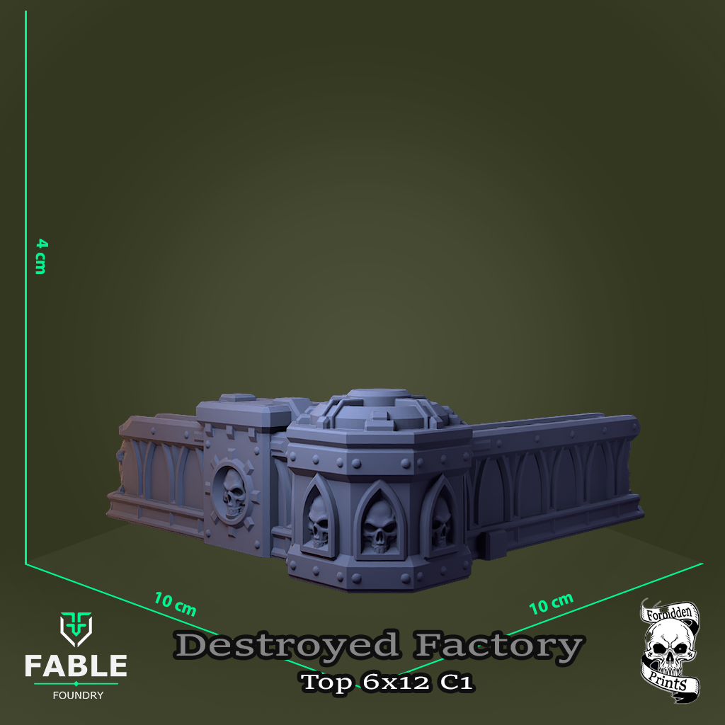 Destroyed Factory Top 6x12 C1