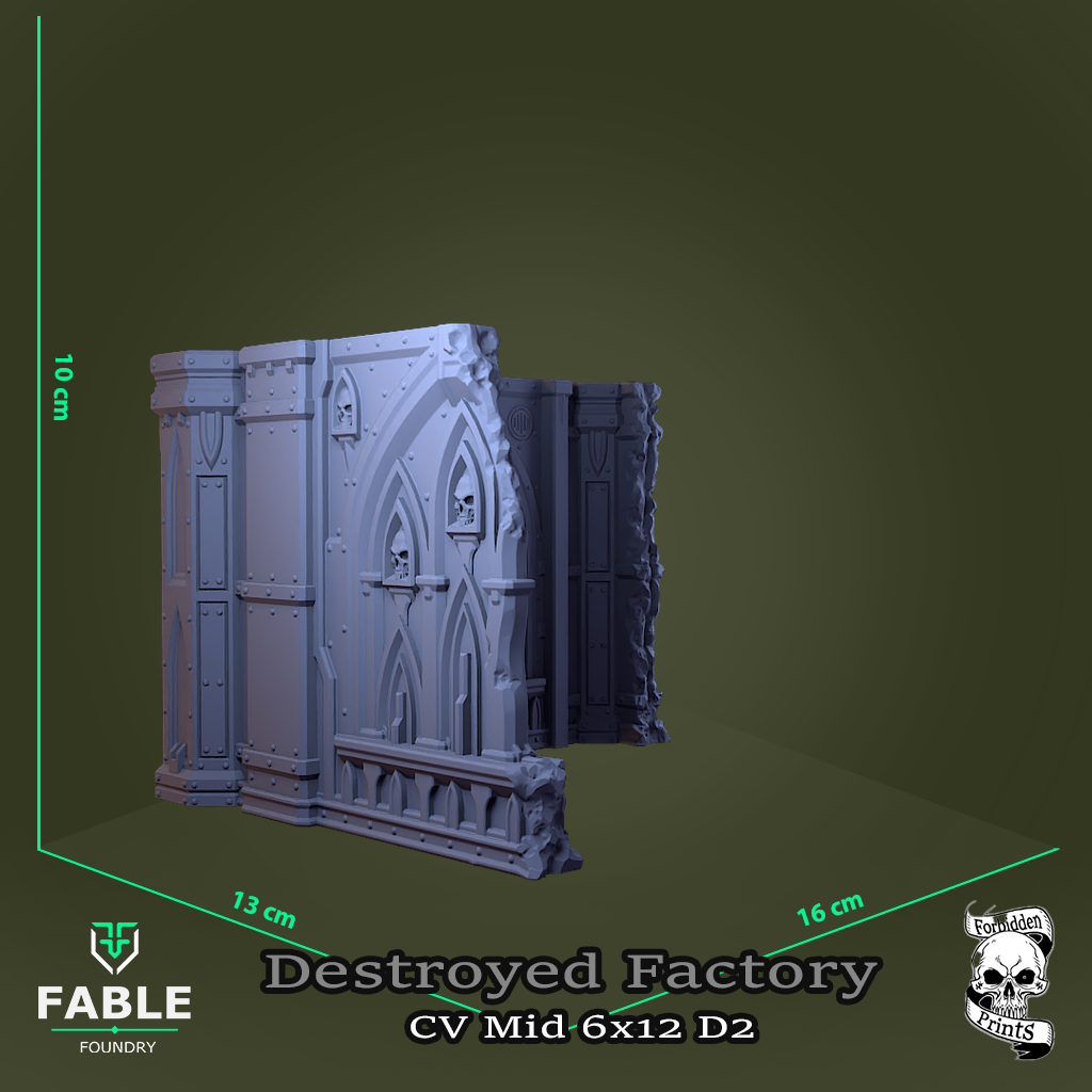 Destroyed Factory CV Mid 6x12 D2