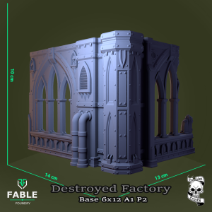 Destroyed Factory Base 6x12 A1 P2