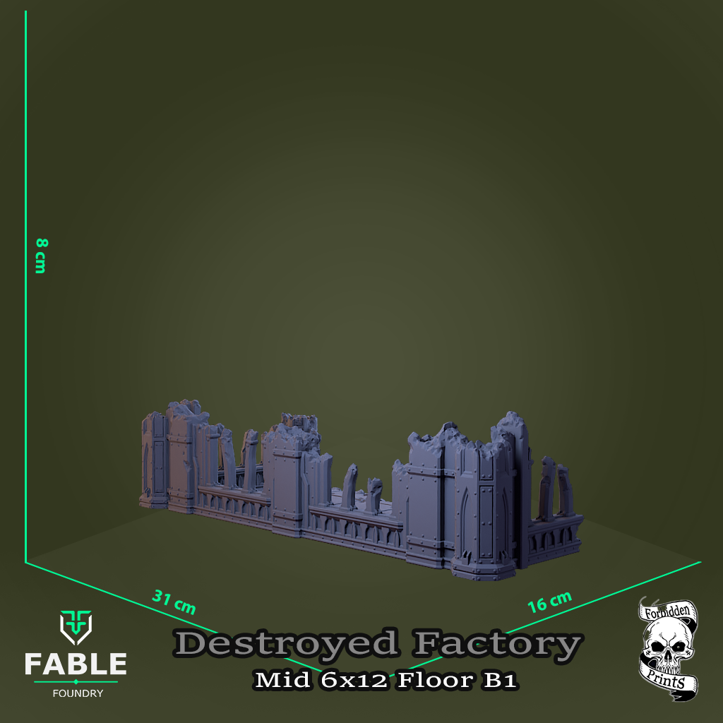 Destroyed Factory Mid 6x12 Floor B1