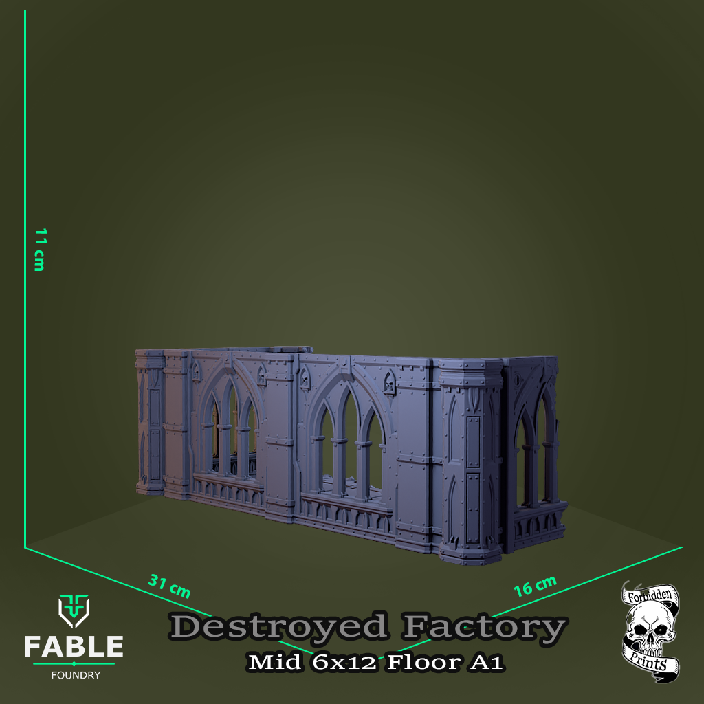 Destroyed Factory Mid 6x12 Floor A1