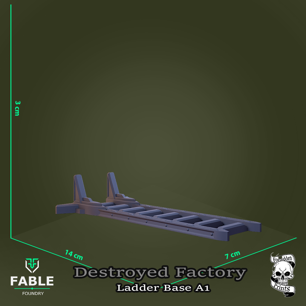 Destroyed Factory Ladder Base A1