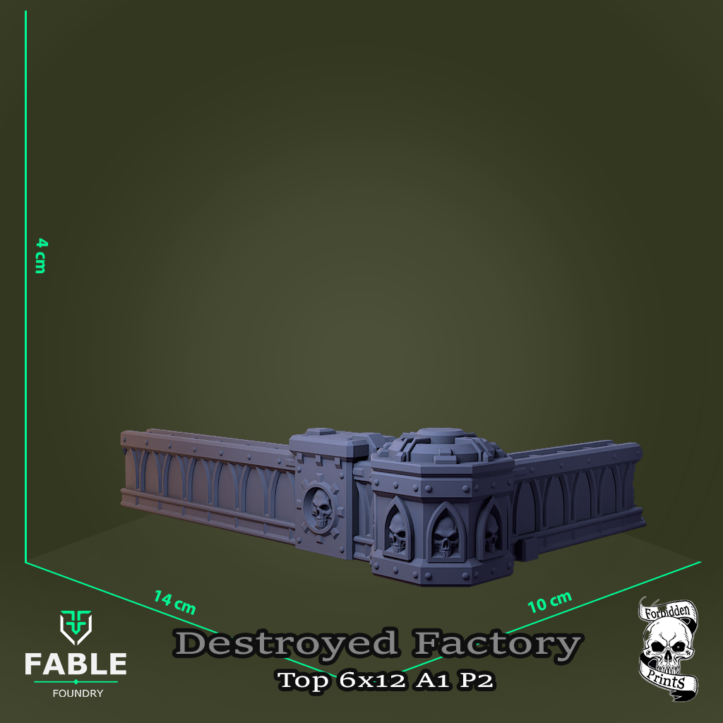 Destroyed Factory Top 6x12 A1 P2