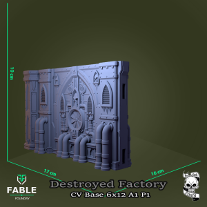 Destroyed Factory CV Base 6x12 A1 P1
