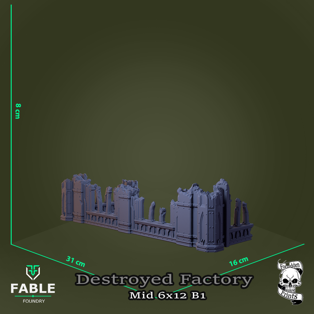 Destroyed Factory Mid 6x12 B1