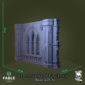 Destroyed Factory Base 4x6 A1