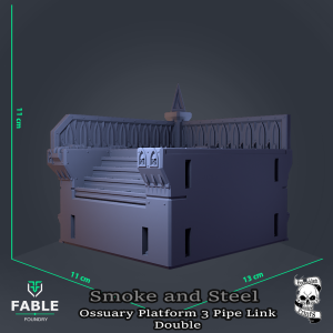 Smoke and Steel Ossuary Platform 3 Pipe Link Double