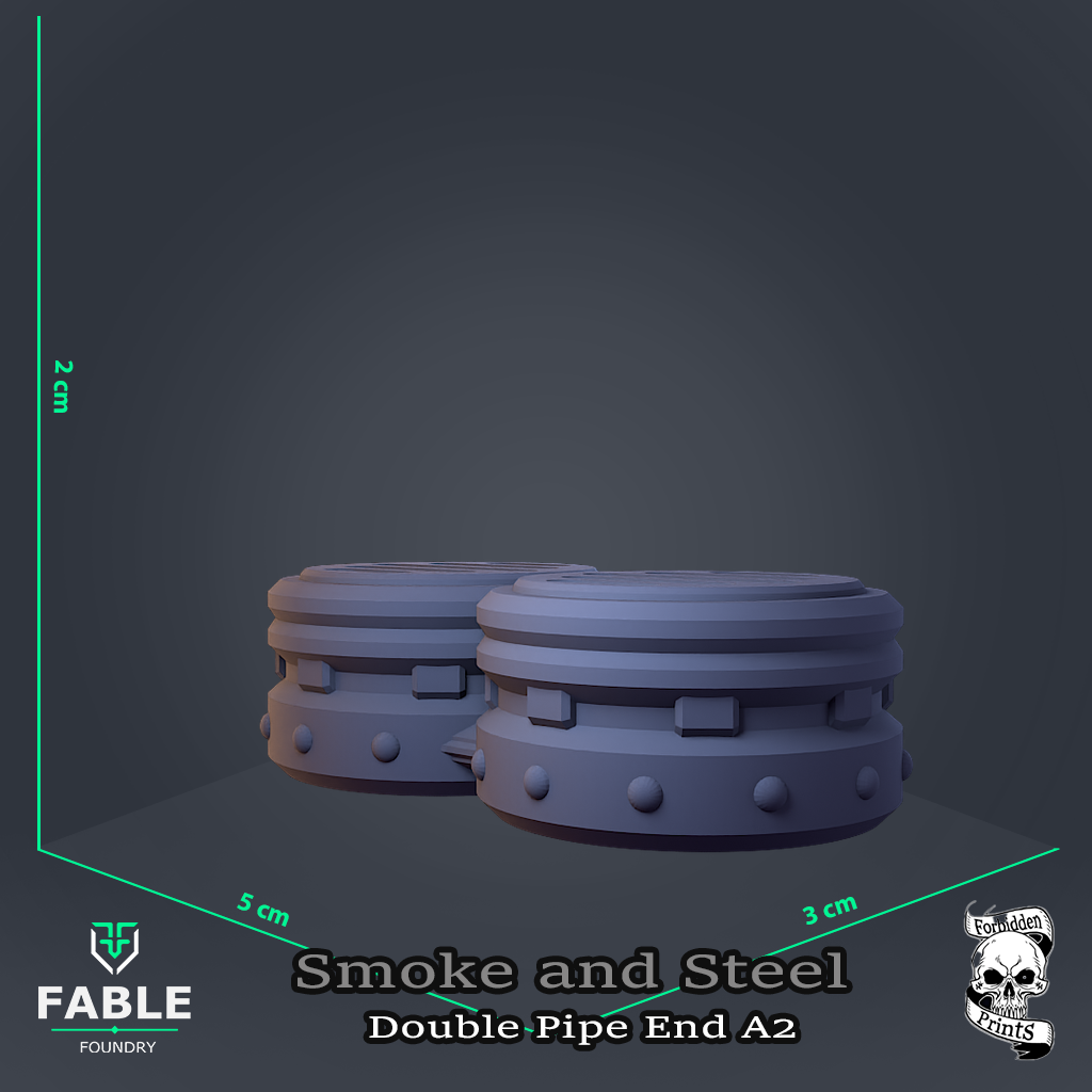 Smoke and Steel Double Pipe End A2