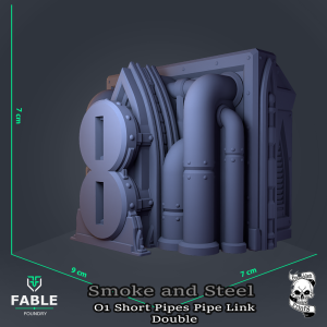 Smoke and Steel O1 Short Pipes Pipe Link Double