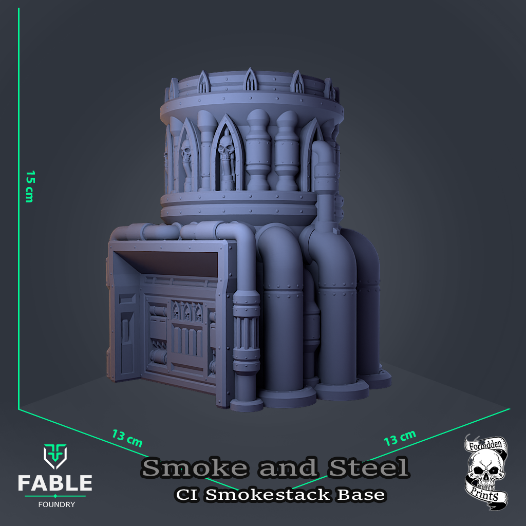 Smoke and Steel CI Smokestack Base