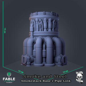 Smoke and Steel Smokestack Base 1 Pipe Link