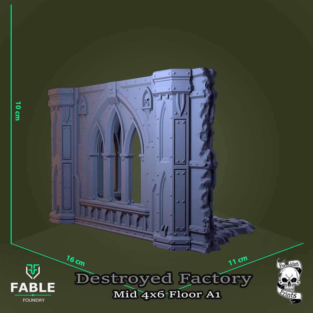 Destroyed Factory Mid 4x6 Floor A1