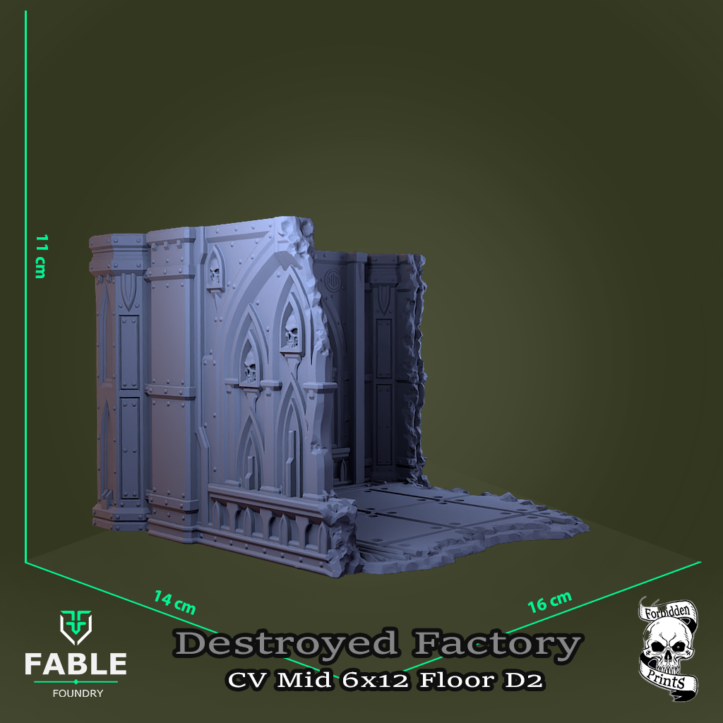 Destroyed Factory CV Mid 6x12 Floor D2