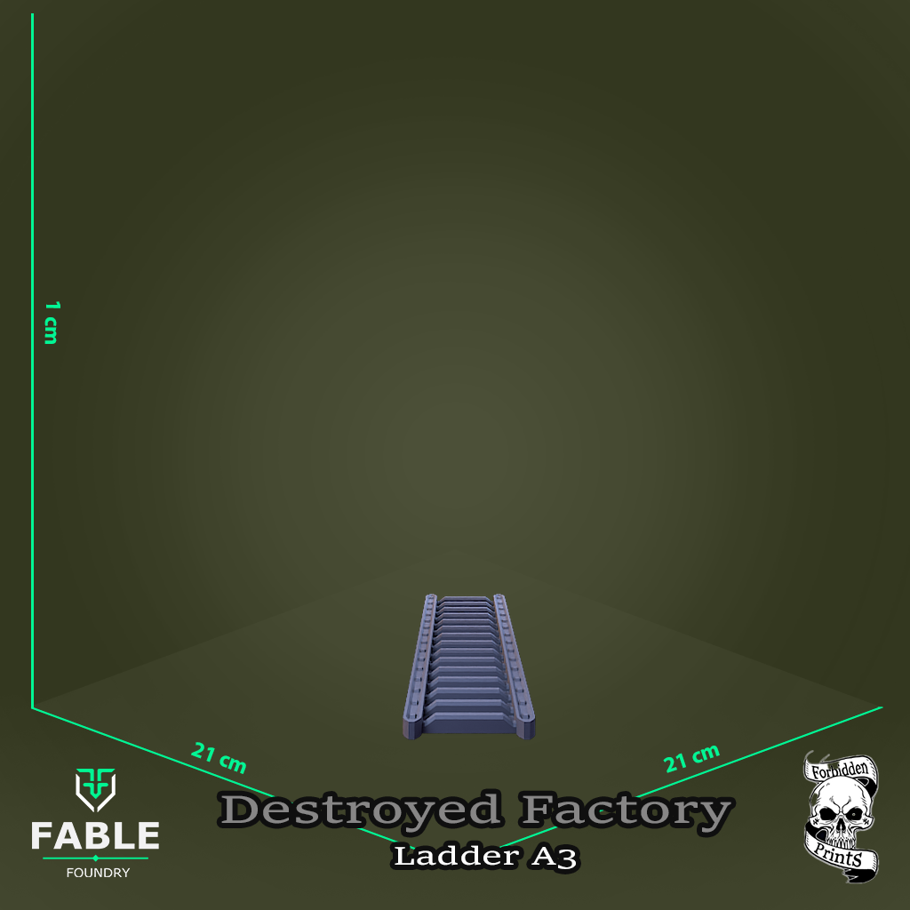 Destroyed Factory Ladder A3