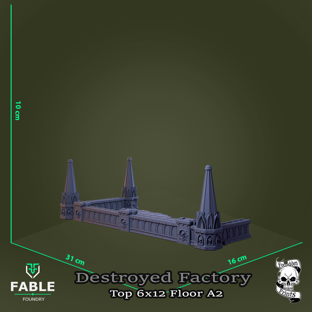 Destroyed Factory Top 6x12 Floor A2