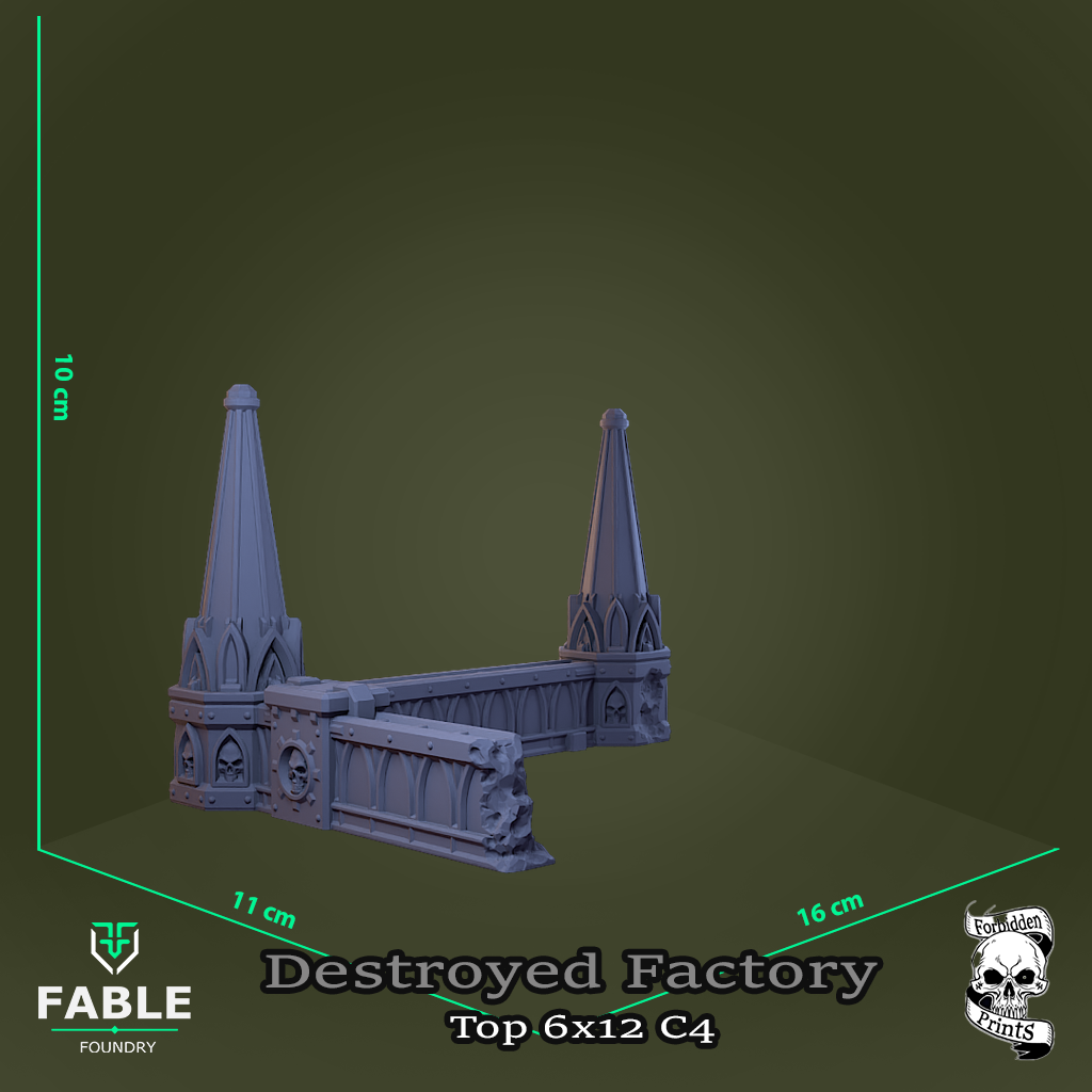 Destroyed Factory Top 6x12 C4