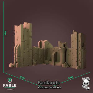 Badlands Corner Wall A3